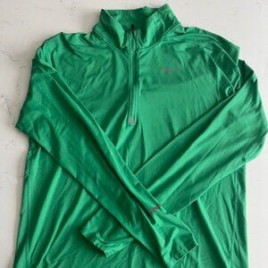 Nike Men's Green Running Quarter-Zip | Sz. LG